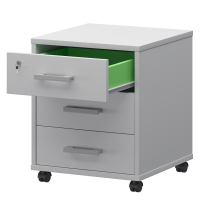 Тумба подкатная (3 ящика) Арго АТЛ-03 Белый